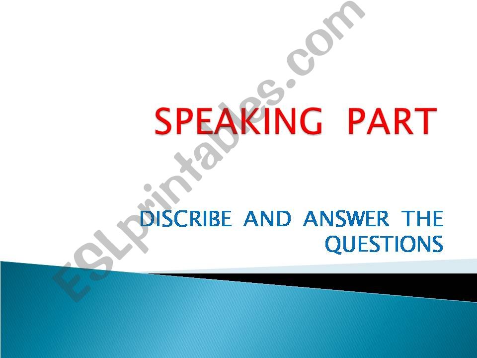 SPEAKING  PART powerpoint