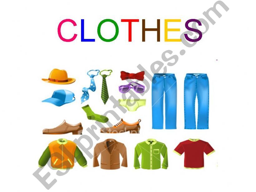 CLOTHES PRESENTATION powerpoint