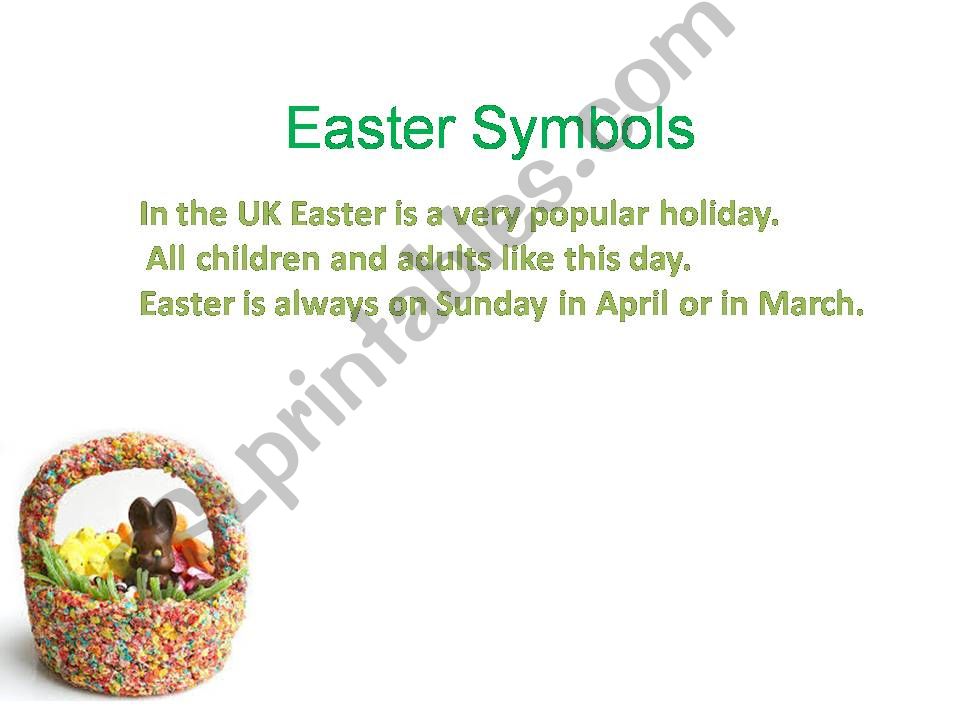 Easter Symbols powerpoint