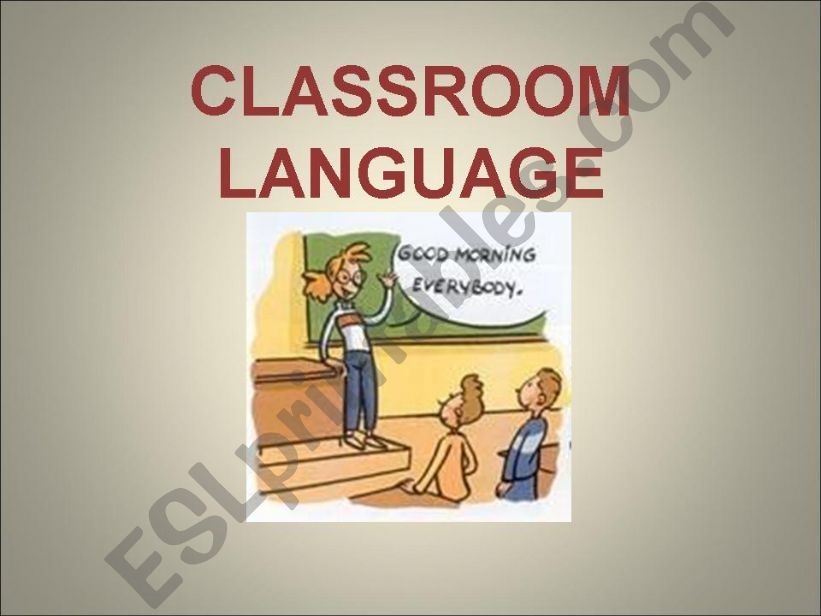 Classroom Language powerpoint