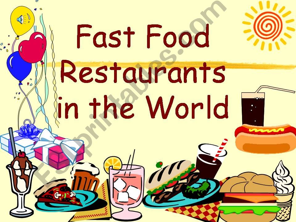 fast food shops around the world