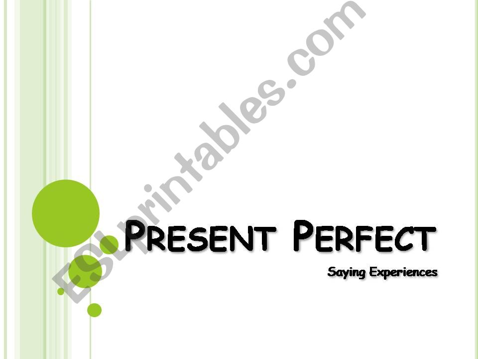 present perfect powerpoint