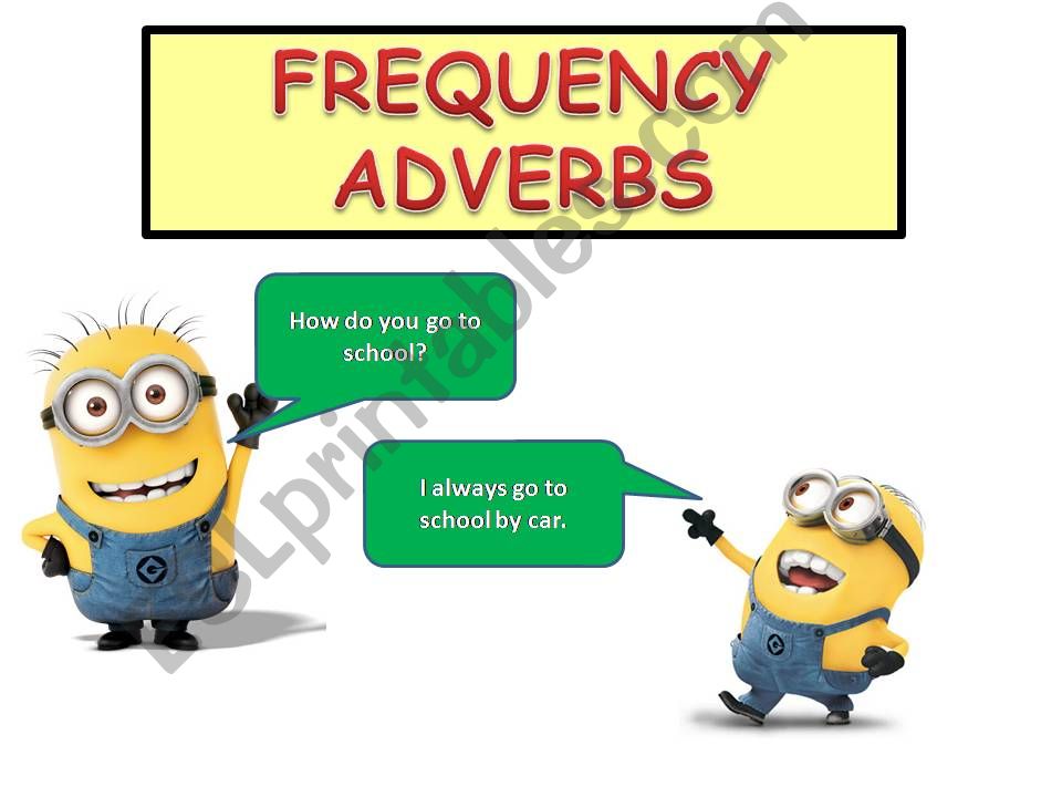 Adverbs of frequency powerpoint