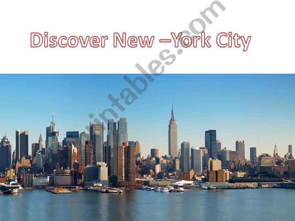 DISCOVER NEW-YORK powerpoint