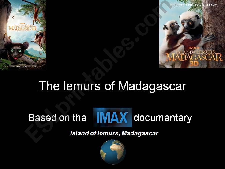 Lemurs of Madagascar powerpoint