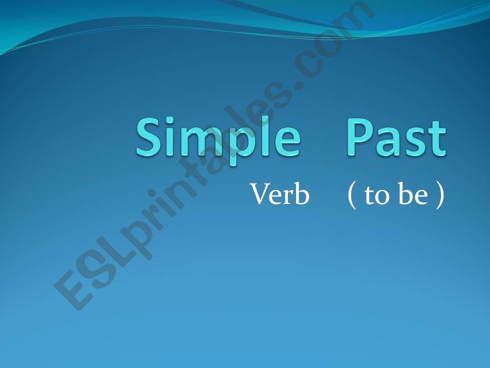 Past simple powerpoint