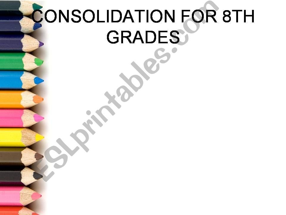 consolidation about elementary level