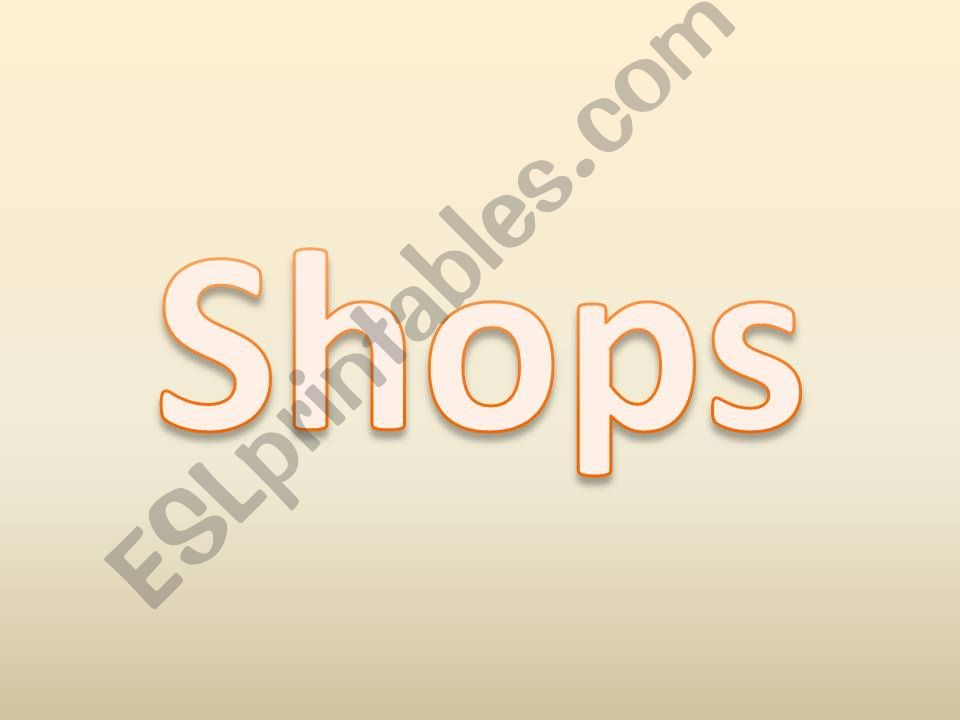 Shops powerpoint