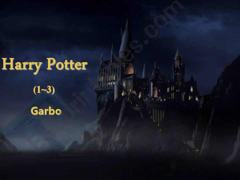 Harry Potter English (1~3) powerpoint