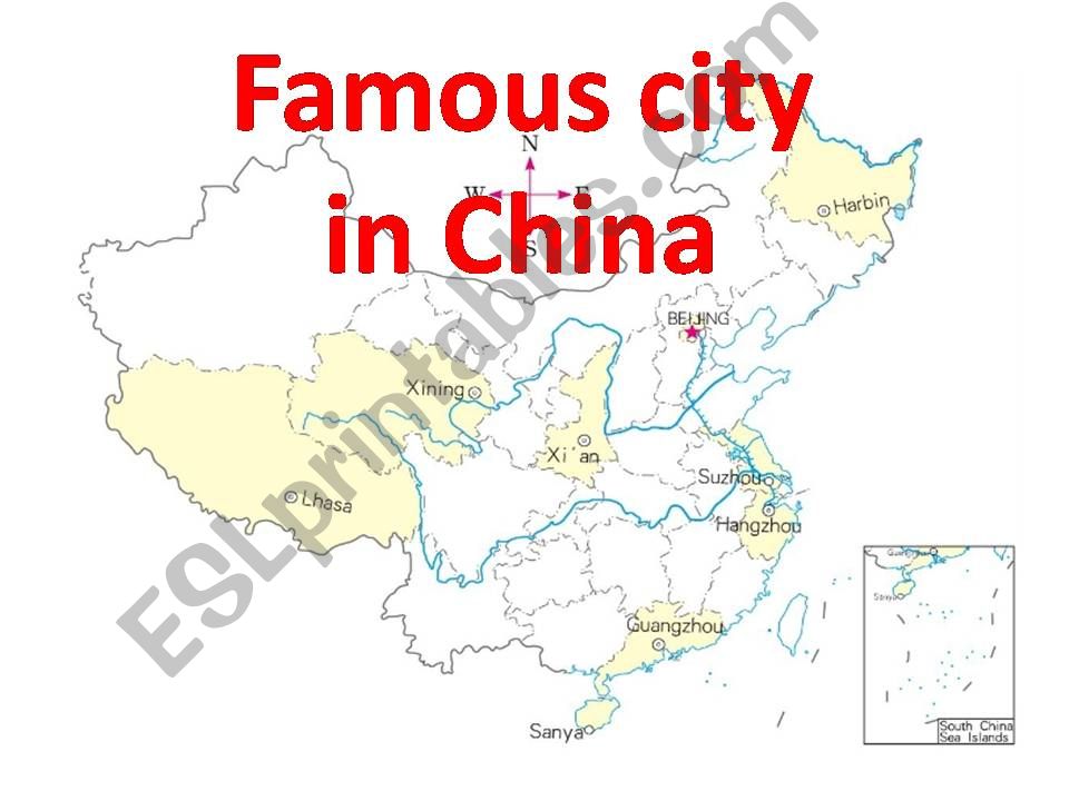 famous city in China powerpoint
