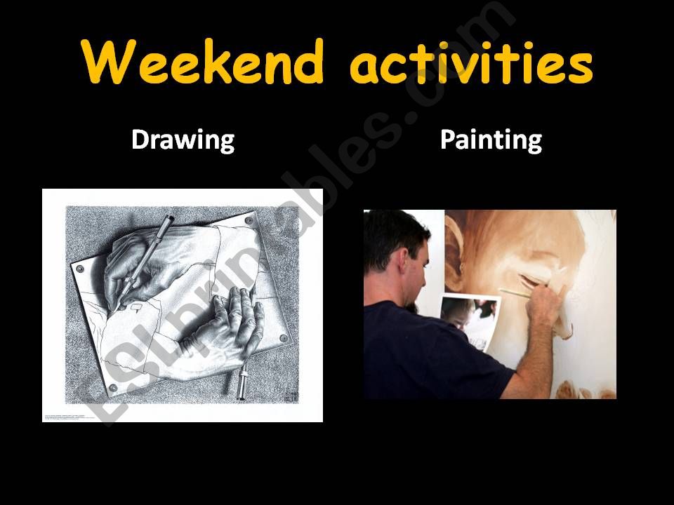 Weekend activities powerpoint