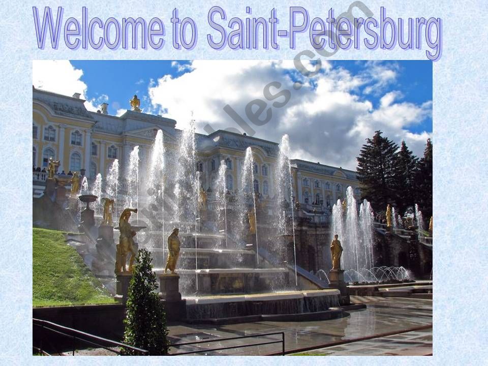 Welcome to Saint-Petersburg powerpoint