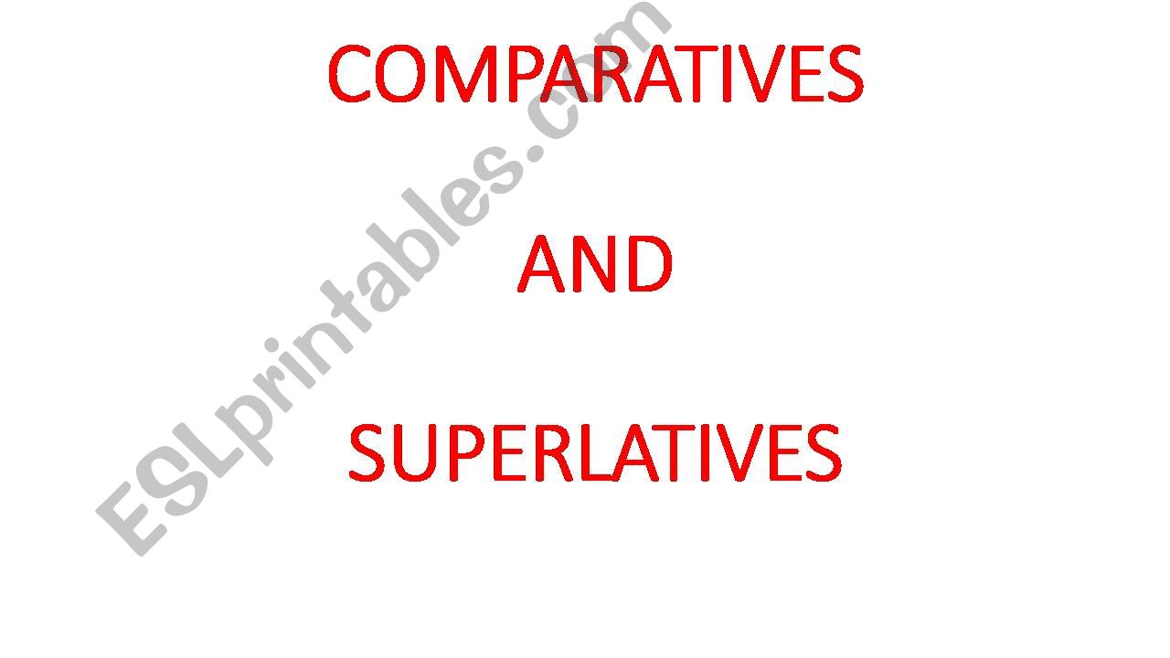 comparatives powerpoint