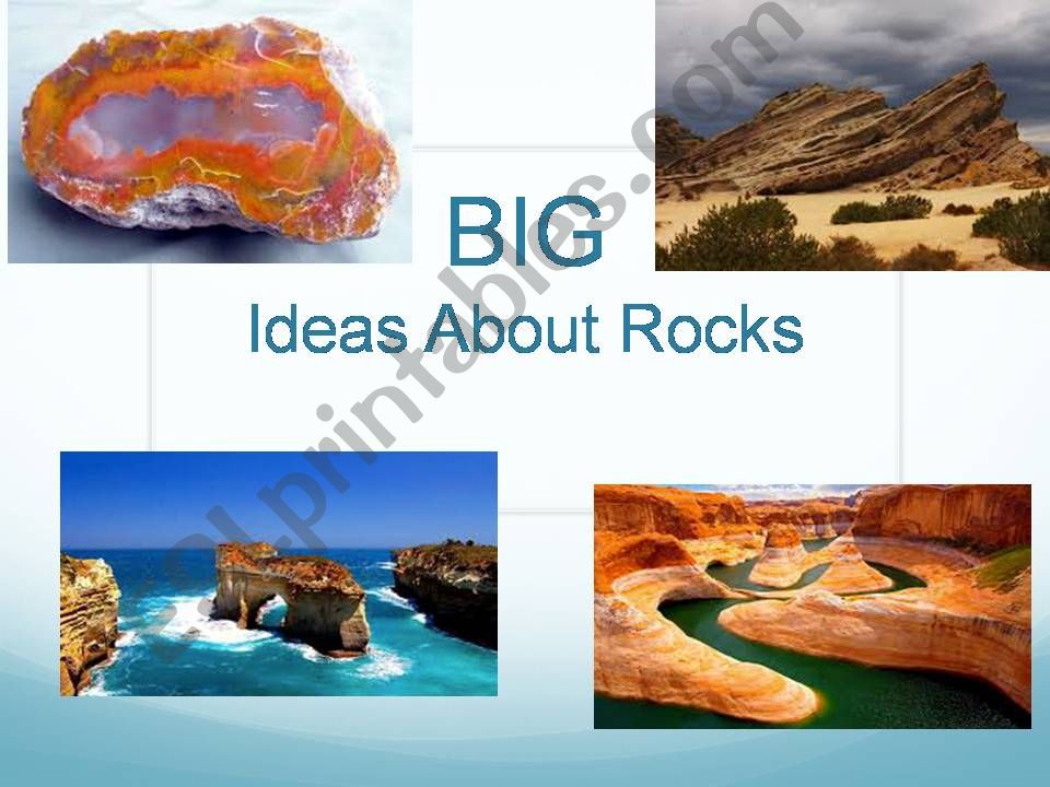 Big Ideas About Rocks powerpoint