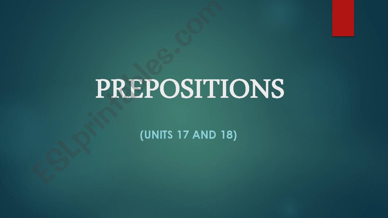Prepositions powerpoint