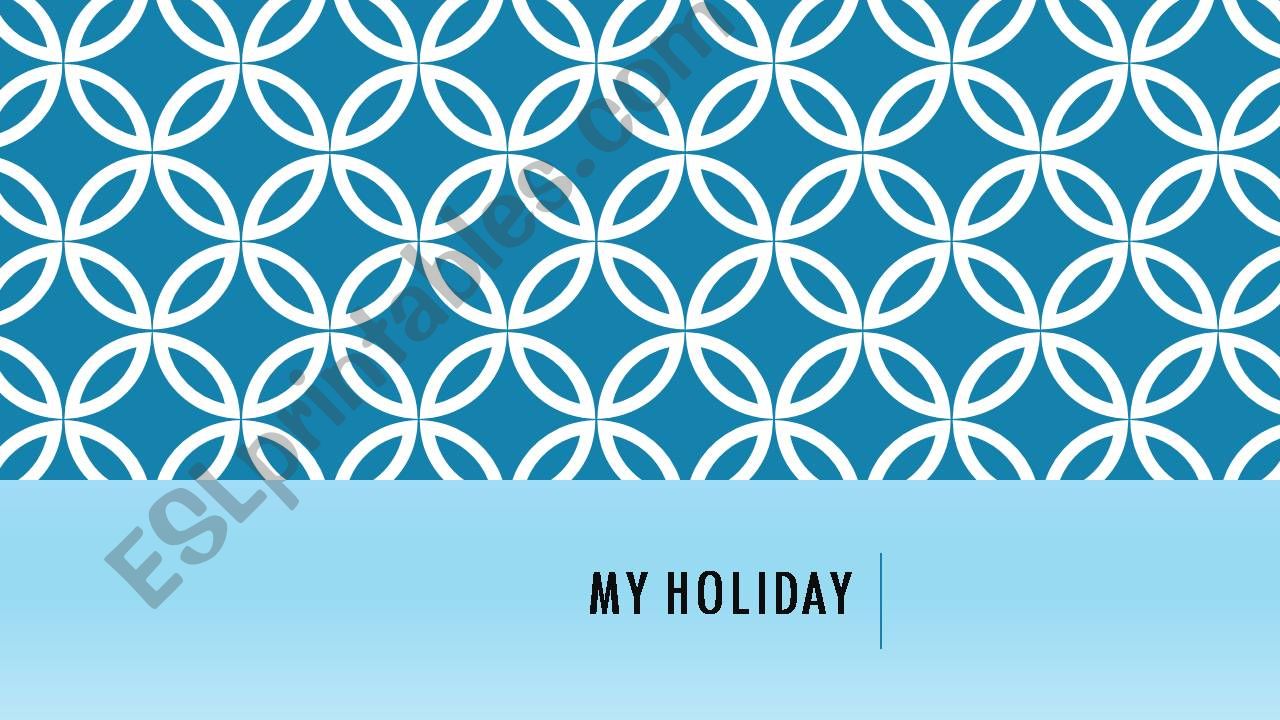 Holiday introduction powerpoint