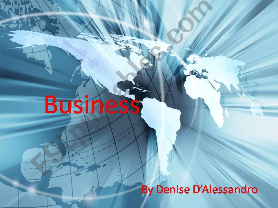 Business Vocabulary powerpoint