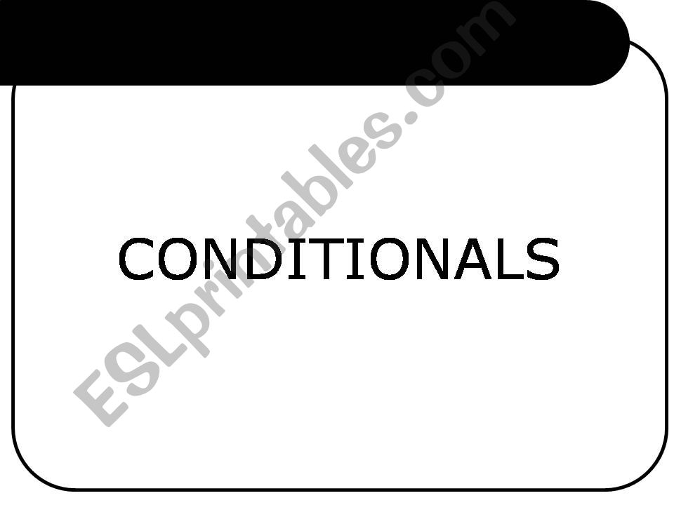 Conditional Sentences powerpoint