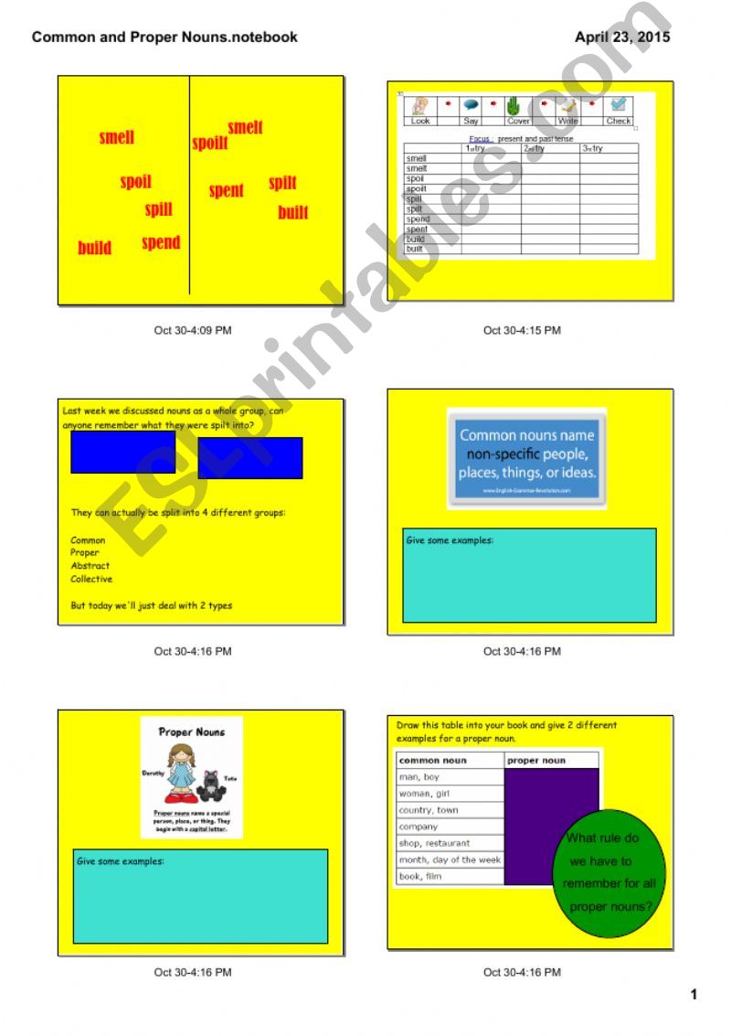 Common and Proper Nouns powerpoint