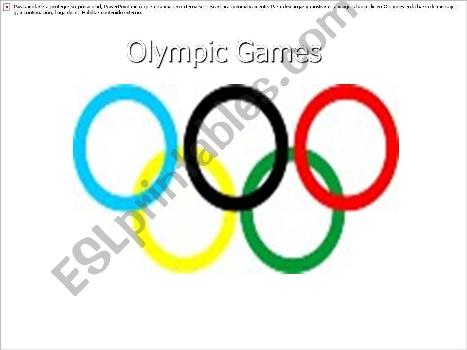 Olympic Games powerpoint