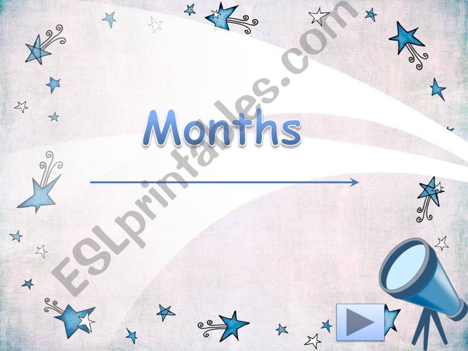 Months powerpoint