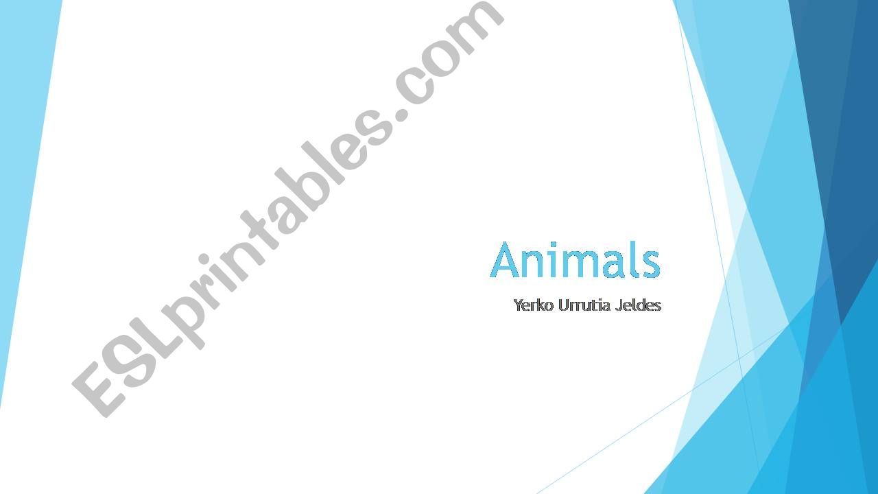 Animals powerpoint