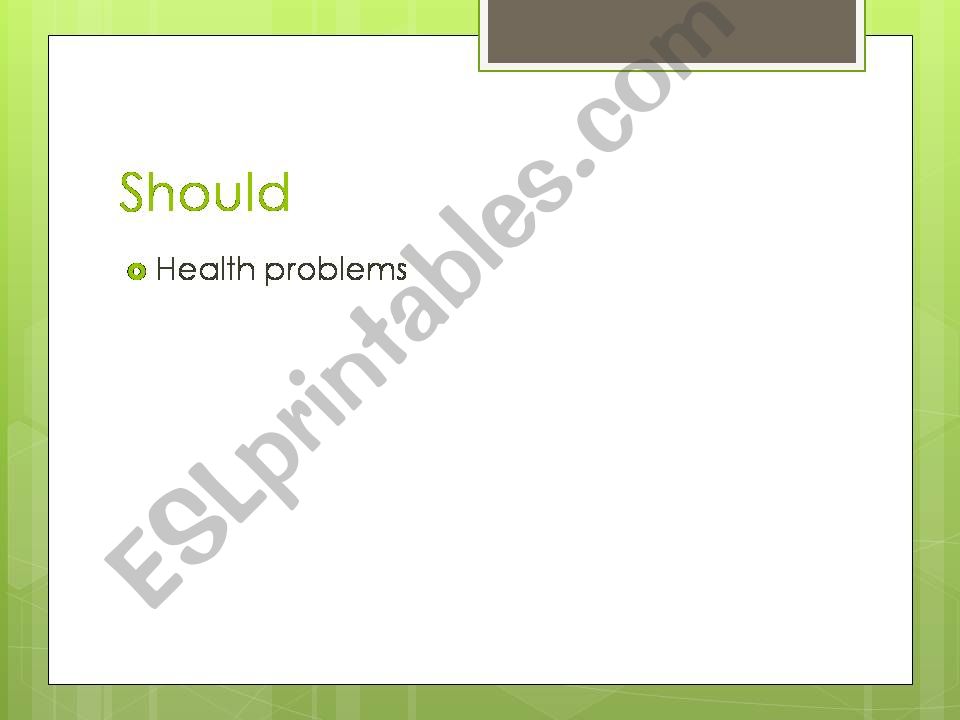 should health problems powerpoint