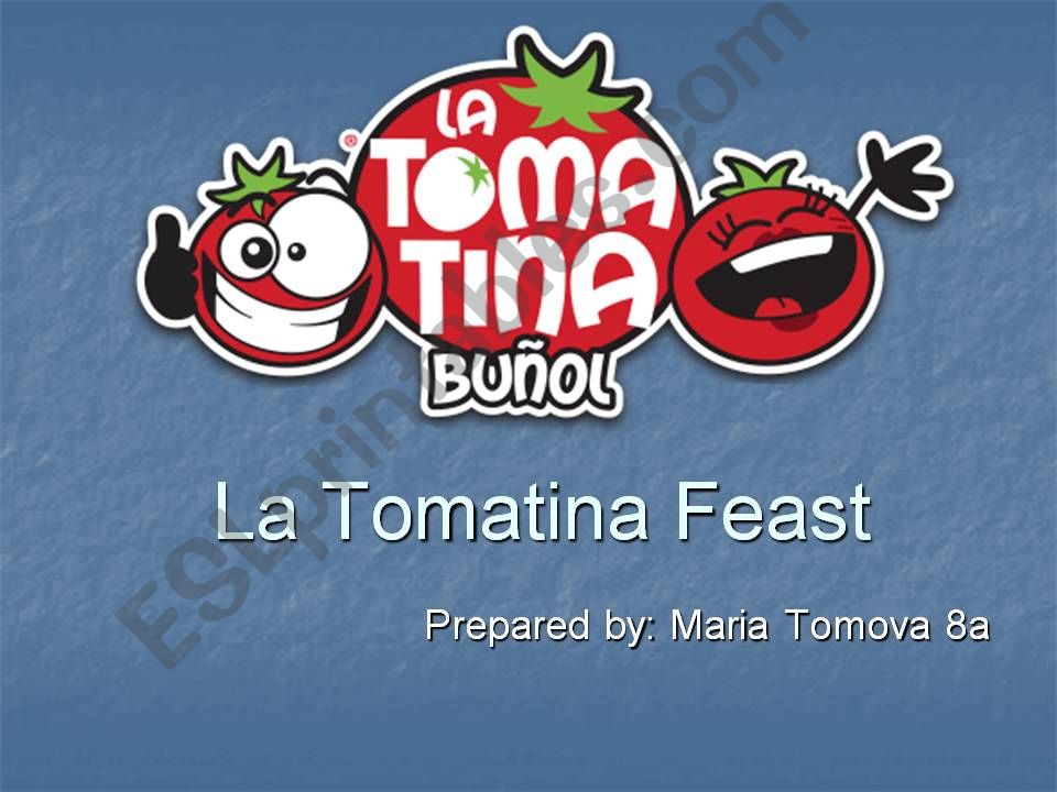 La Tomatina Feast powerpoint