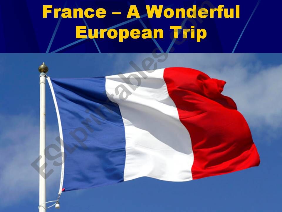 Travel and Learn in France powerpoint