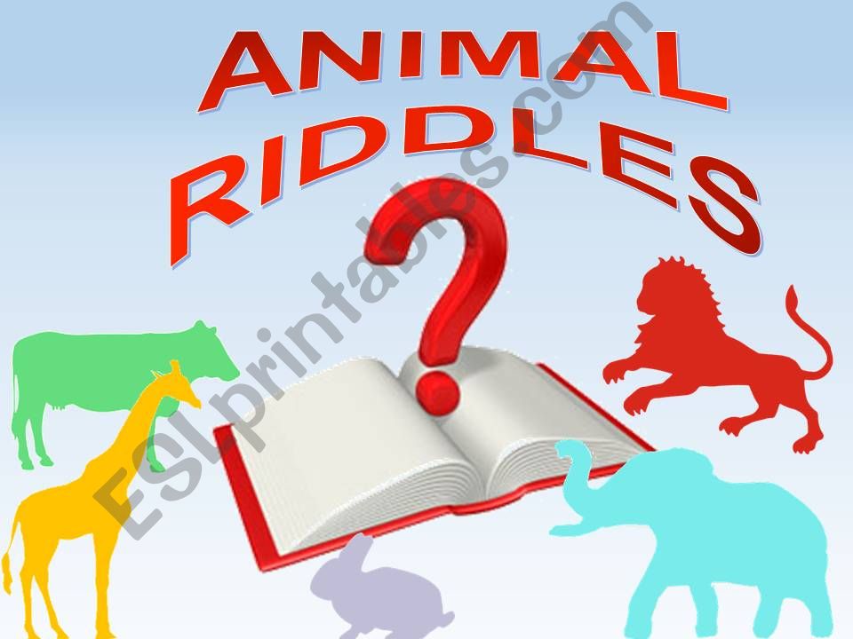 Animal riddles powerpoint