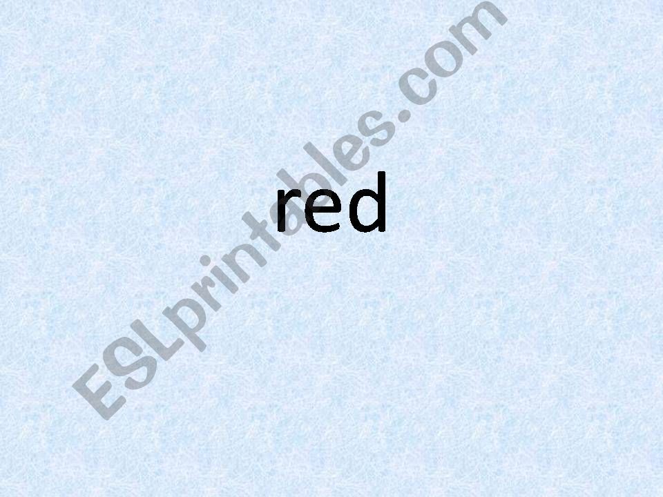 Color word identification PPT powerpoint