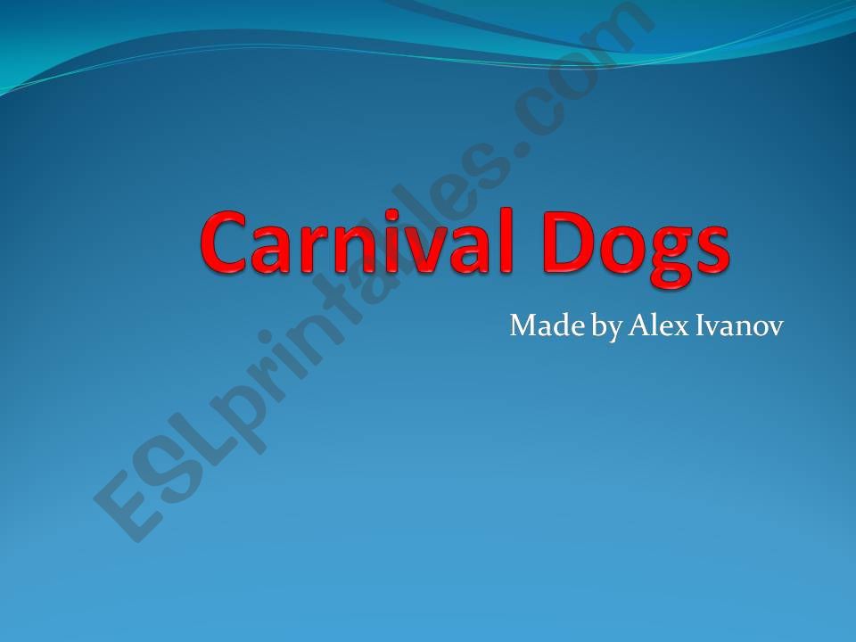 Carnival Dogs powerpoint