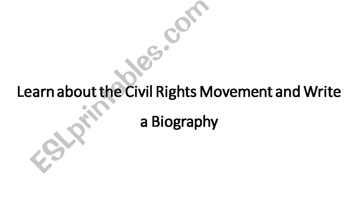 an introduction to the civil rights movement