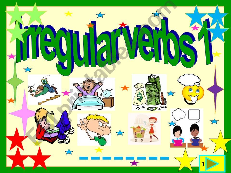 Irregular verbs : 3  form illustrated list