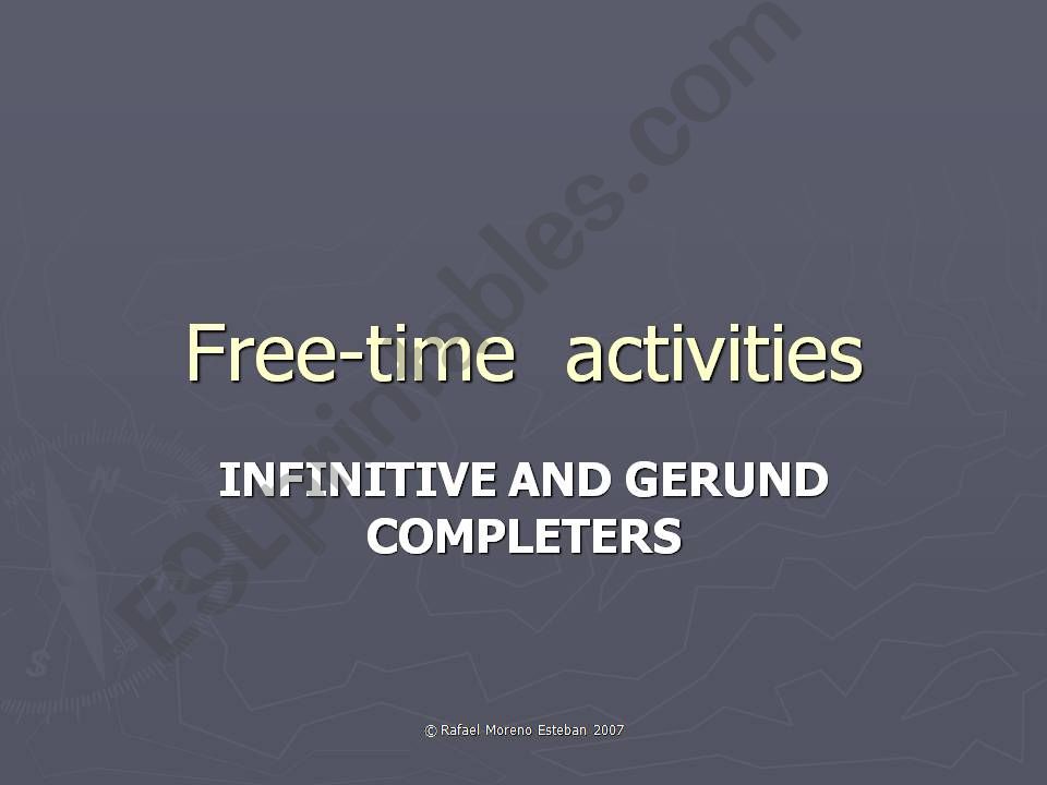Free Time Activity powerpoint