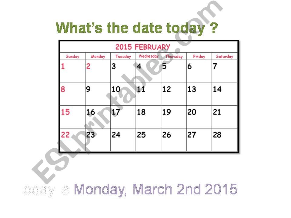 The date powerpoint