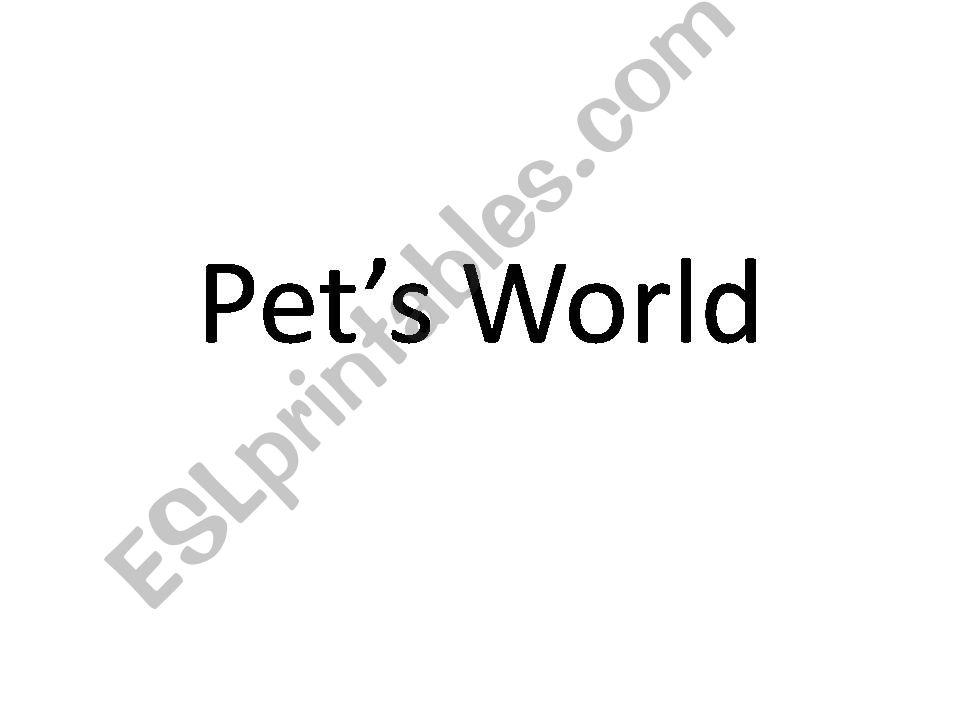 pets world powerpoint