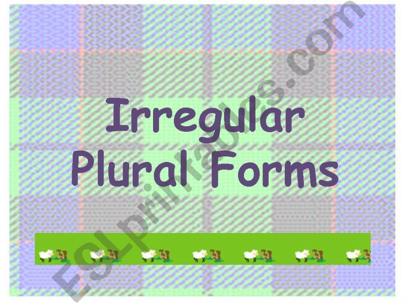 Irregular plural forms powerpoint