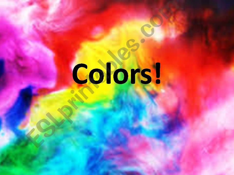 Colors and Clothes powerpoint