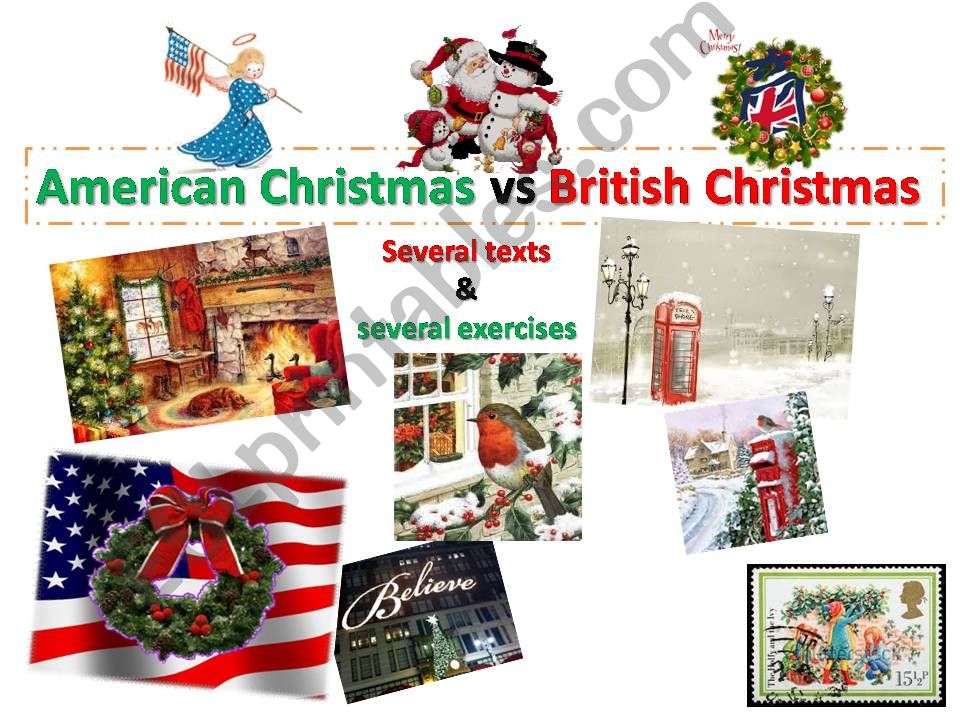 American Christmas vs British Christmas