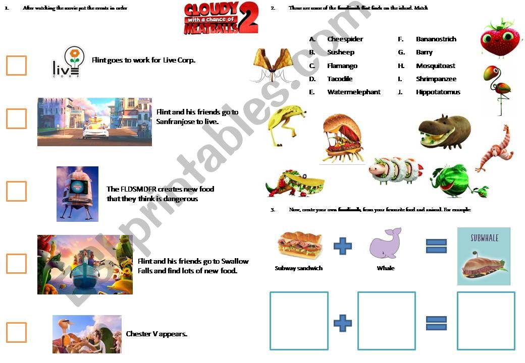 Movie Time: Cloudy with a chance of meatballs 2