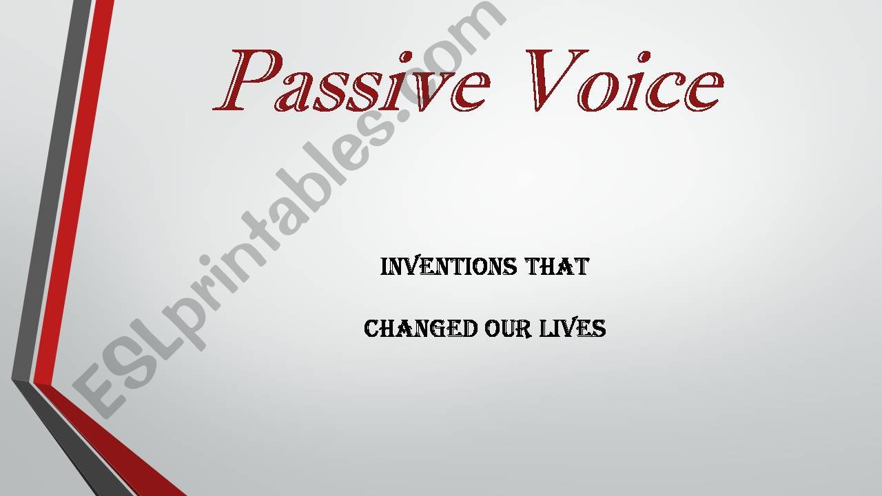 passive voice- inventions powerpoint