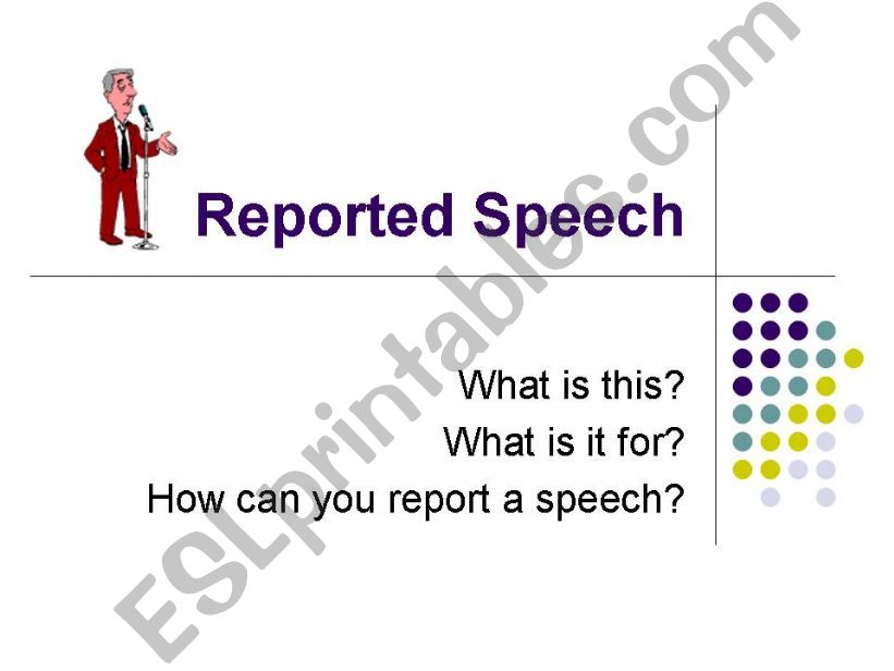 Reported Speech powerpoint