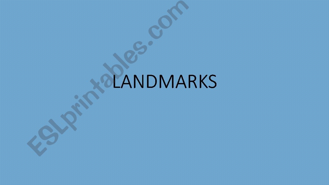 landmarks powerpoint