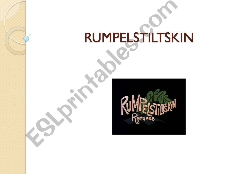 RUMPELSTILTSKIN powerpoint