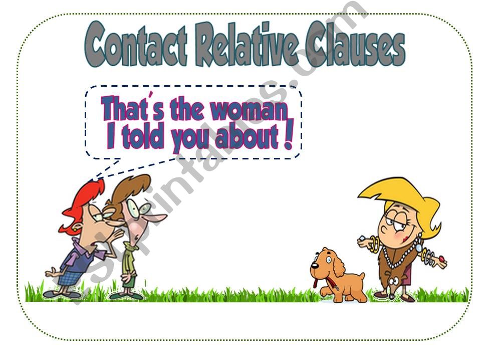 Contact Relative Clauses powerpoint