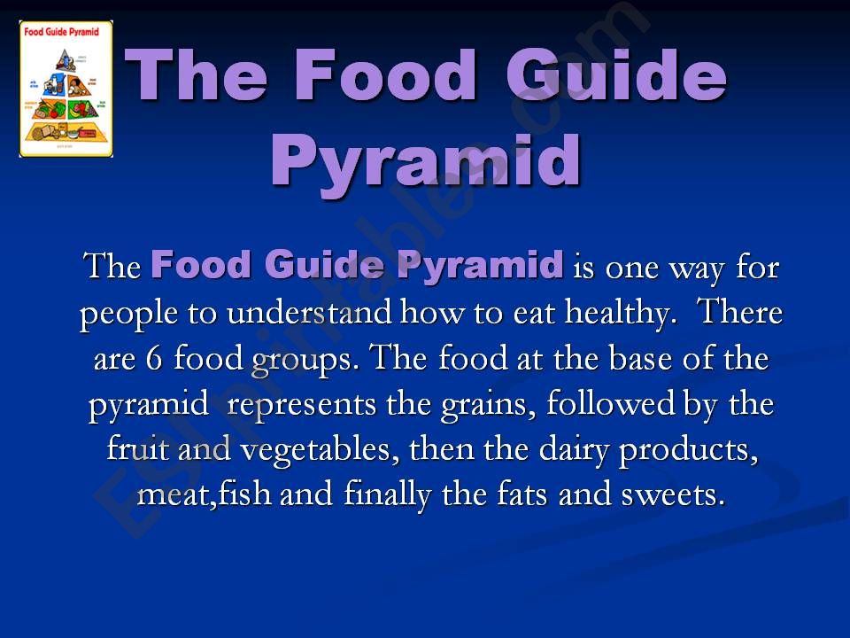 Food Guide Pyramid powerpoint