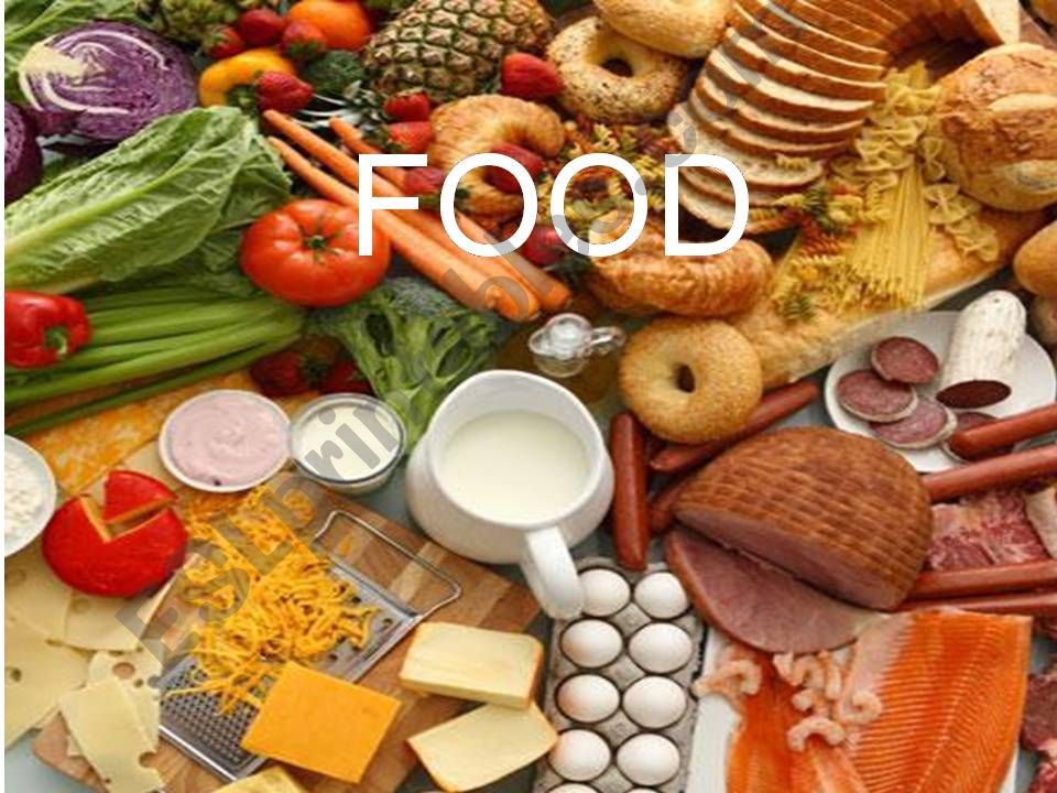 Food vocabulary powerpoint