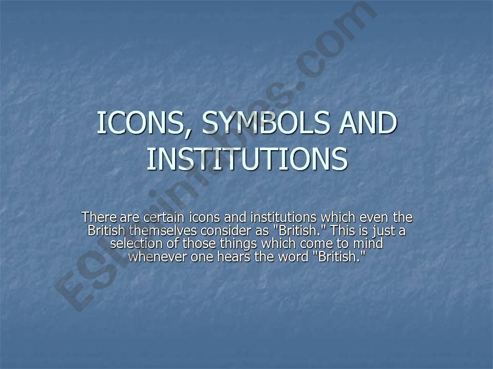 British Icons powerpoint