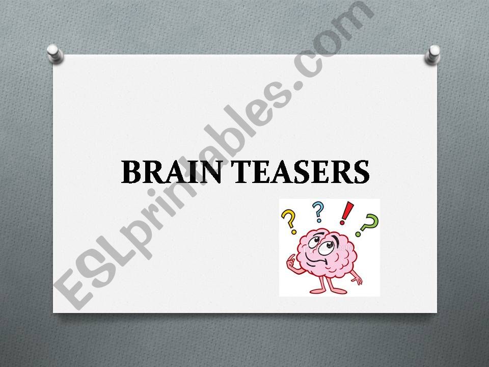 Brain Teasers powerpoint